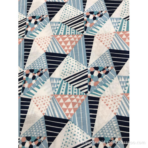 Comfortable And Cool Cotton Linen Printed Fabric